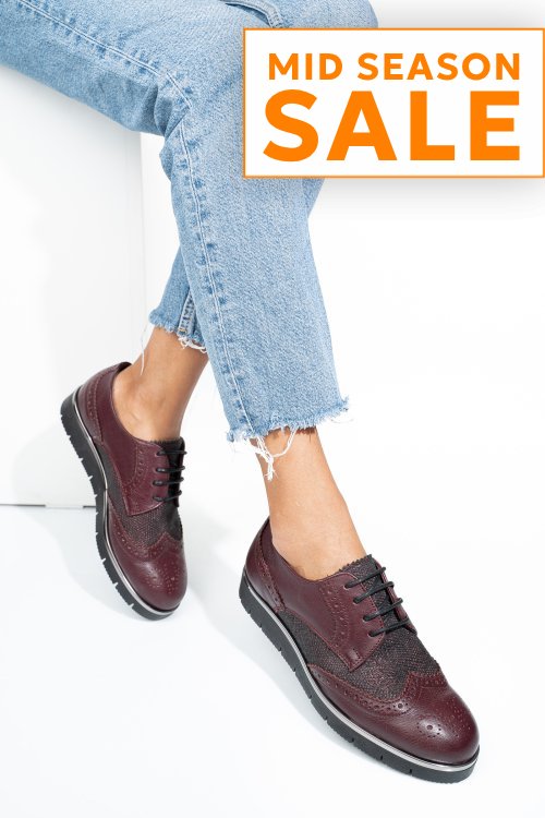 Pantofi visinii piele naturala 5s7744001