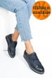 Pantofi bleumarin piele naturala 5s7744001