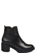 BOTINE FEMEI TOC INALT PIELE NATURALA NEGRE 2S7732-026NP