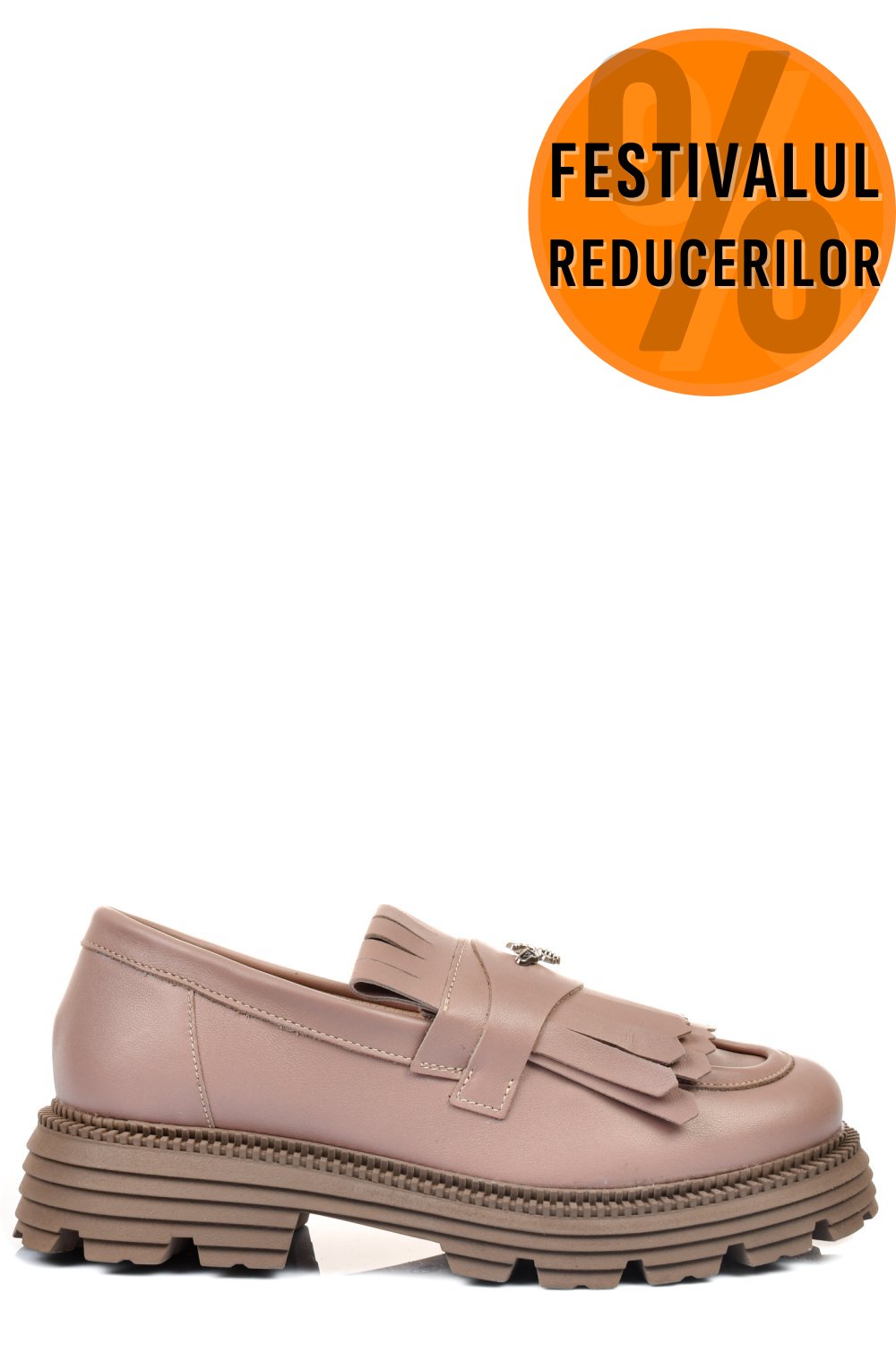 MOCASINI DAMA PIELE NATURALA NUDE 3S7795