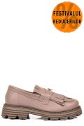 MOCASINI DAMA PIELE NATURALA NUDE 3S7795