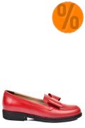 MOCASINI ROSII FEMEI PIELE NATURALA 2S77110