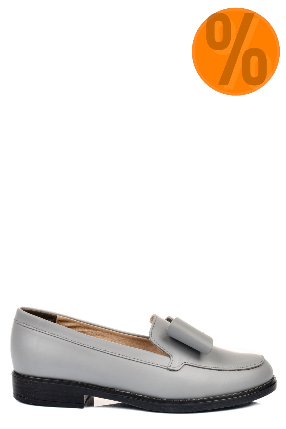 MOCASINI GRI PIELE NATURALA 2S77110