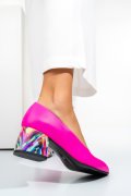 PANTOFI FUCHSIA COLOR PIELE NATURALA 5S77002