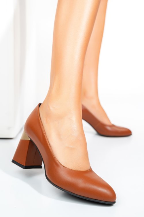 Pantofi maro piele naturala 5s77005