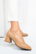 PANTOFI NUDE PIELE NATURALA 5S77006