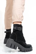 GHETE NEGRE PIELE NATURALA INTOARSA 242818SP