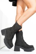 GHETE NEGRE PIELE NATURALA 242823NBK