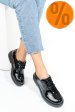 Pantofi negri piele naturala lacuita 4s7758