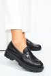 Mocasini negri piele naturala emme011