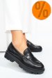 Mocasini negri piele naturala emme011