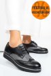 Pantofi negru argintiu piele naturala 5s7744001