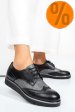 Pantofi negru argintiu piele naturala 5s7744001