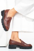 MOCASINI BROWN PIELE NATURALA EMME011
