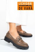 MOCASINI TAUPE PIELE NATURALA SALLY02