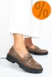 Mocasini taupe piele naturala sally02