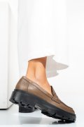 MOCASINI TAUPE PIELE NATURALA EMME011