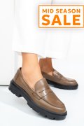MOCASINI TAUPE PIELE NATURALA EMME011