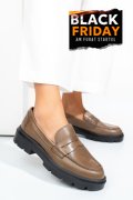 MOCASINI TAUPE PIELE NATURALA EMME011