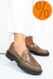 Mocasini taupe piele naturala emme011