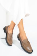 MOCASINI TAUPE PIELE NATURALA EMME011/OXFORD