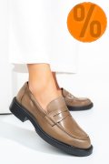 MOCASINI TAUPE PIELE NATURALA EMME011/OXFORD
