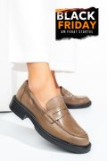 MOCASINI TAUPE PIELE NATURALA EMME011/OXFORD