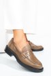 Mocasini taupe piele naturala emme011/oxford