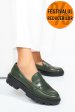 Mocasini verzi piele naturala emme011