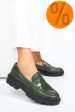 Mocasini verzi piele naturala emme011