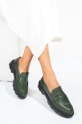 MOCASINI VERZI PIELE NATURALA EMME011