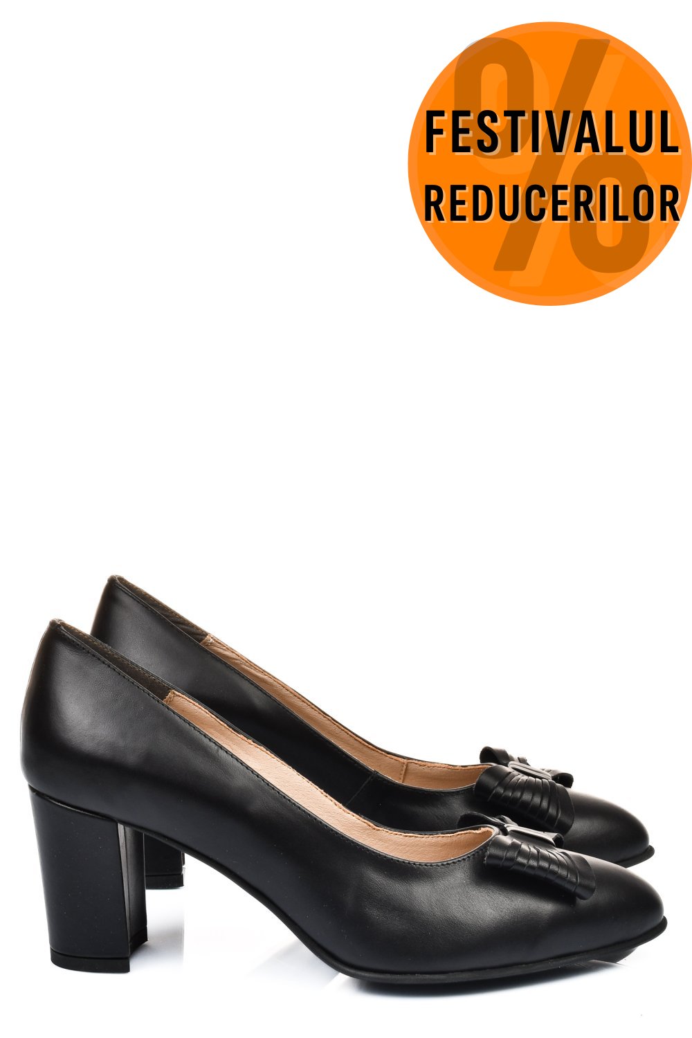 PANTOFI NEGRI PIELE NATURALA 1S77606B