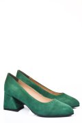 PANTOFI VERZI PIELE NATURALA INTOARSA 5S77006