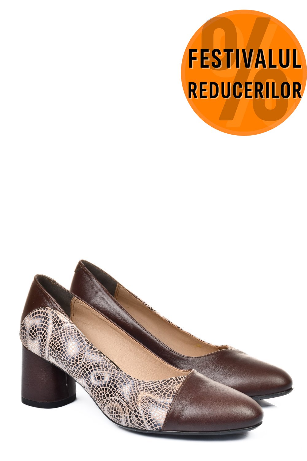 PANTOFI MARO INCHIS PIELE NATURALA 1S77514