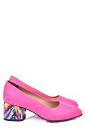 PANTOFI FUCHSIA COLOR PIELE NATURALA 5S77002