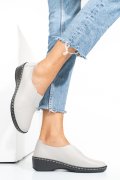 PANTOFI GRI PIELE NATURALA TSP45