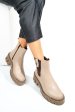 Ghete bej piele naturala 242820np