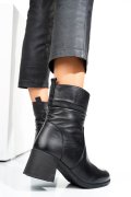 BOTINE NEGRE PIELE NATURALA 242811NP