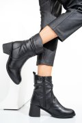 BOTINE NEGRE PIELE NATURALA 242811NP