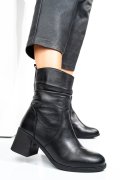 BOTINE NEGRE PIELE NATURALA 242811NP
