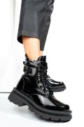 GHETE NEGRE PIELE NATURALA 242821NPK