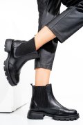 GHETE NEGRE PIELE NATURALA 242802NP