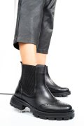 GHETE NEGRE PIELE NATURALA 242802NP