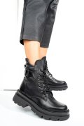 GHETE NEGRE PIELE NATURALA 242821NP