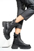 GHETE NEGRE PIELE NATURALA 242821NP