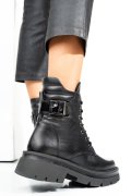 GHETE NEGRE PIELE NATURALA 242821NP