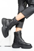 GHETE NEGRE PIELE NATURALA  242805SP