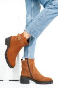 GHETE CAMEL PIELE NATURALA INTOARSA 1S77537