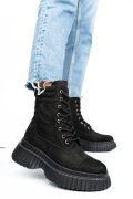 GHETE NEGRE PIELE NATURALA 242805NBK