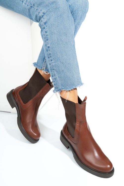 Ghete maro piele naturala 7s77627